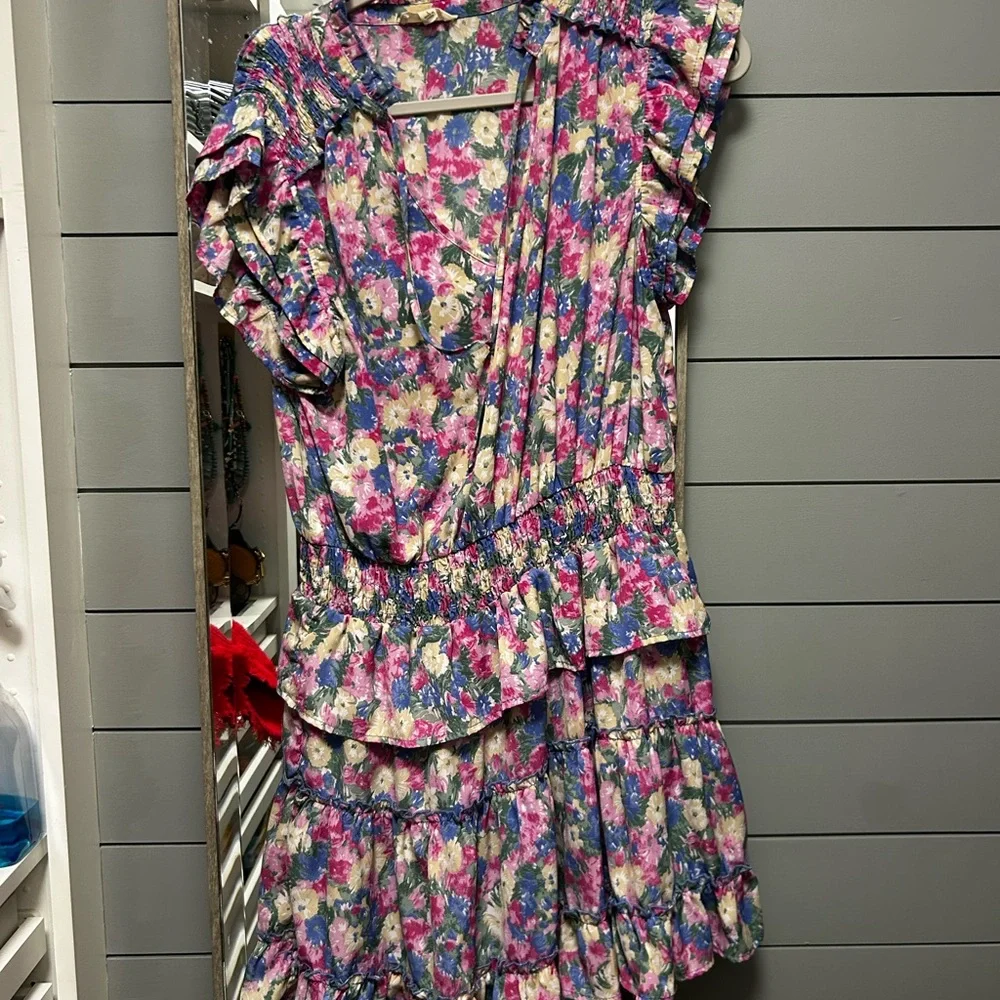 Entro large smocked floral dress - Picture 2 of 4